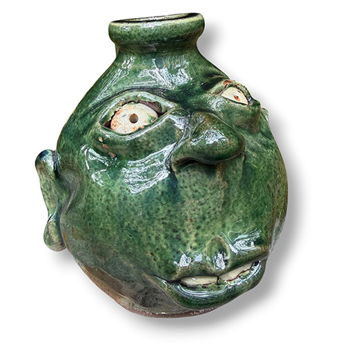 Ben Wilson 6" Green Face Jug DP6354